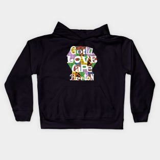 Gotta LOVE Cape Breton Mixed Tartan Design Kids Hoodie